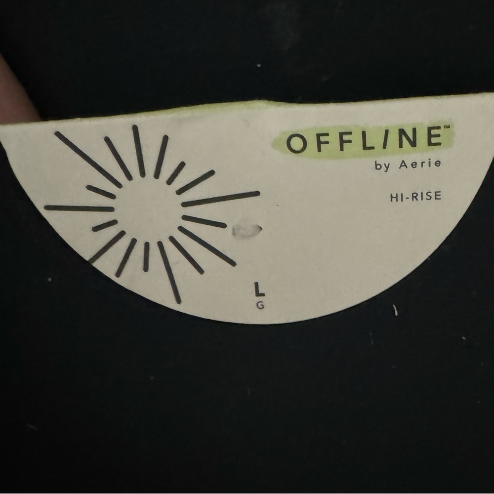 Offline By Aerie Real Me Xtra 7/8 Leggings Black Size Large - Picture 5 of 7